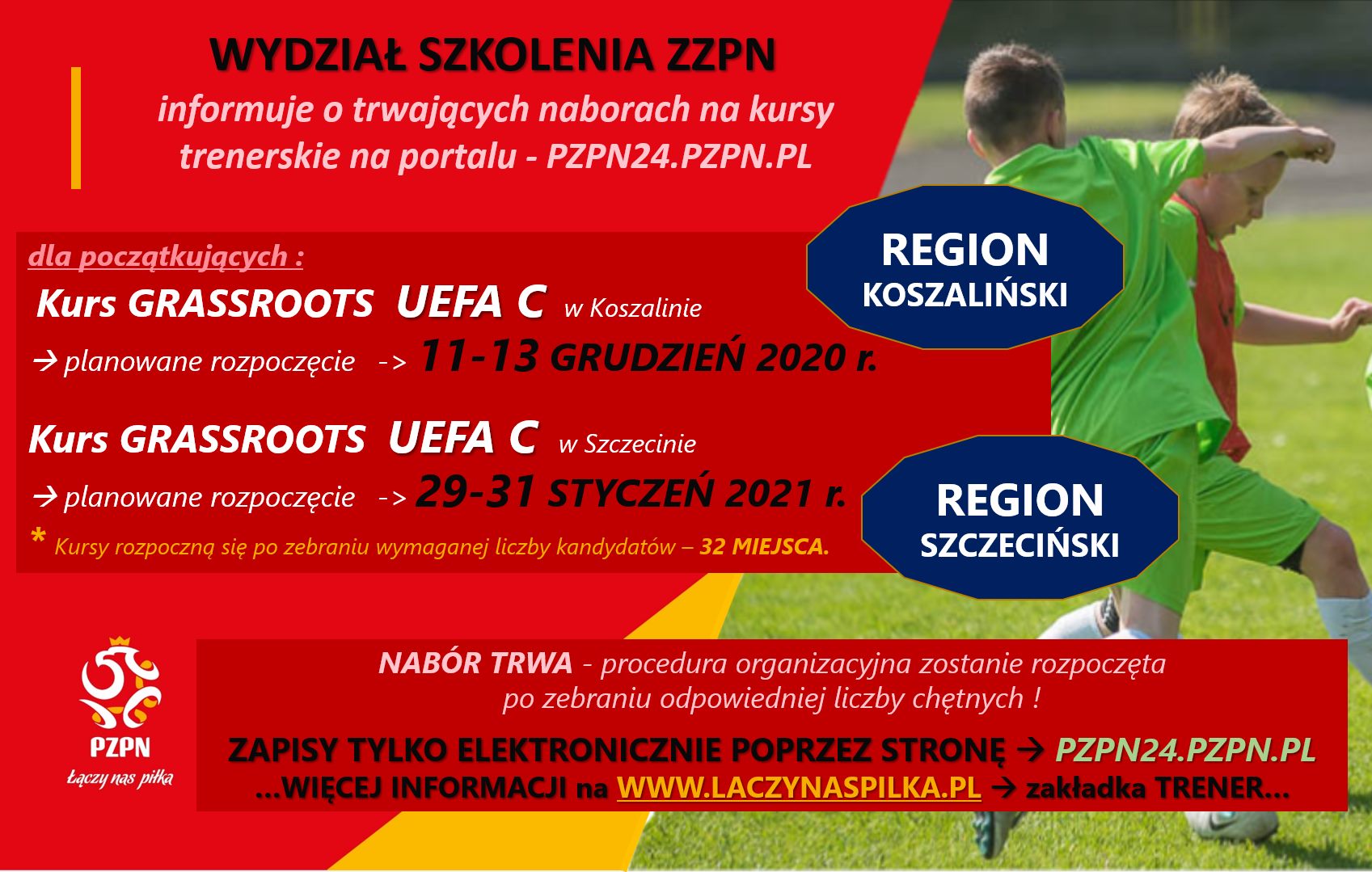 Kurs dla początkujących trenerów UEFA Grassroots C w Szczecinie