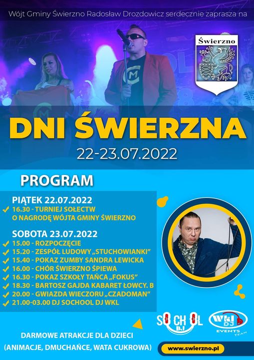Dni Świerzna 2022 – Czadoman oraz kabaret Łowcy.B