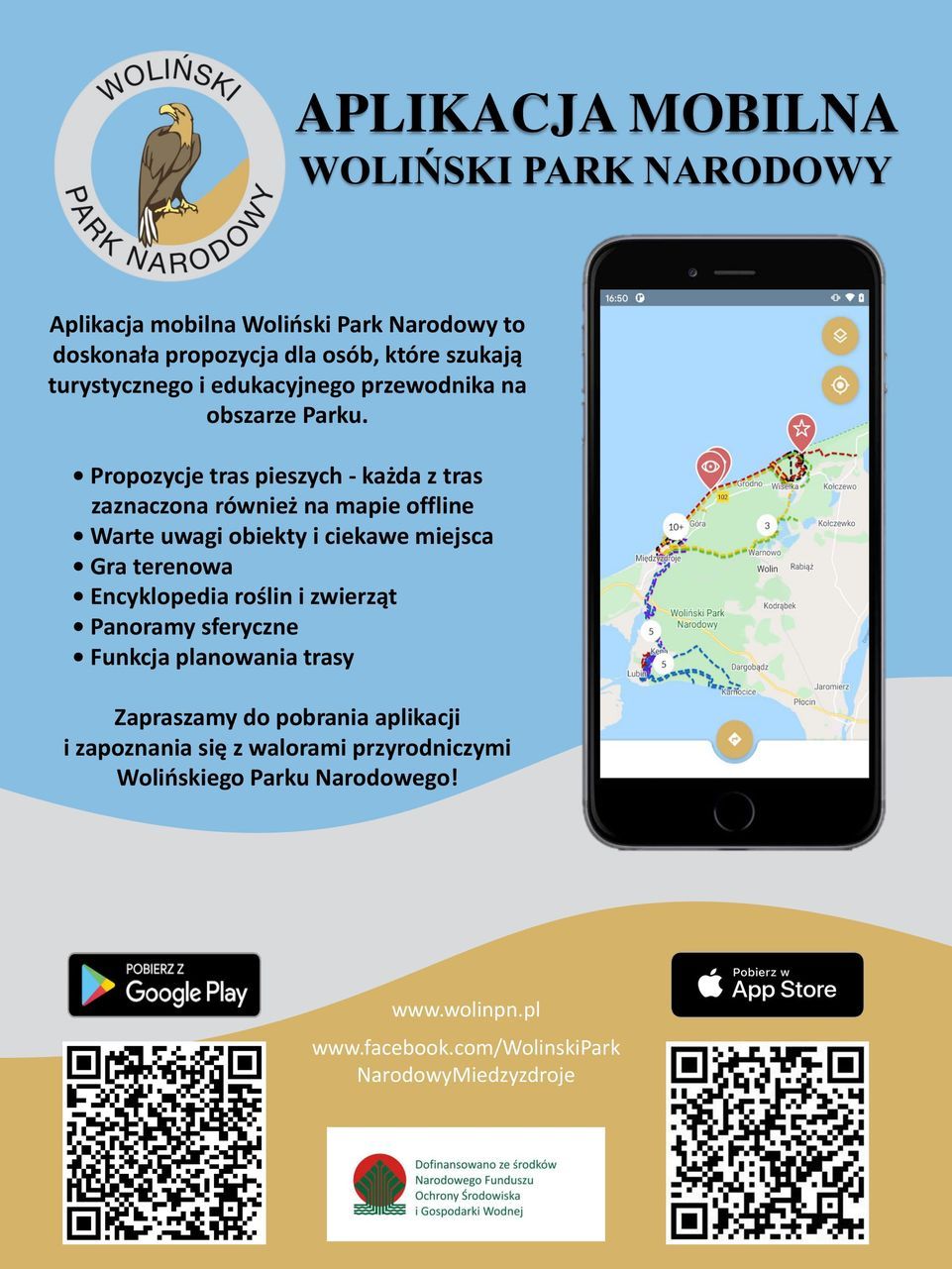 Aplikacja mobilna Woliński Park Narodowy